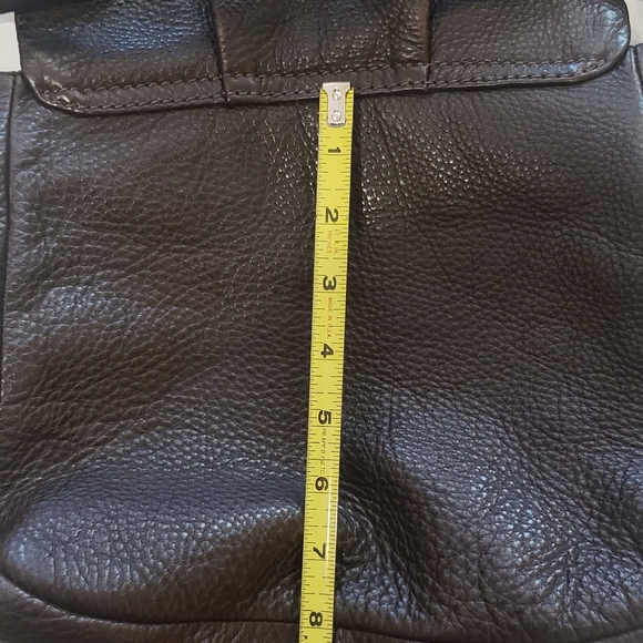 EUC MARC BY MARC JACOBS CLASSIC Q BROWN LEATHER FLAP SATCHEL CROSSBODY - Picture 5 of 12